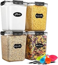 Opciones efectivas al almacenamiento en botes herméticos apilables