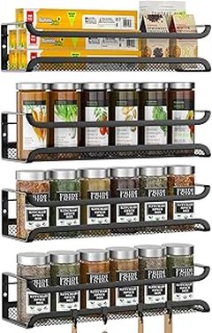 Descubre alternativas útiles a los organizadores de especias en puertas de armario