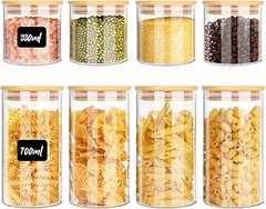 Capacidades y tamaños recomendados de tarros de cristal