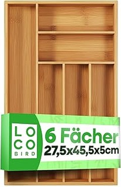 Determina el tamaño adecuado de tu bandeja para cubiertos de bambú