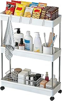 Carros auxiliares de plástico y metal: ¿Cuál elegir para tu cocina?