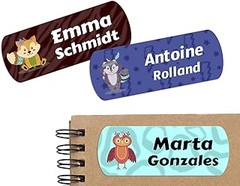 Etiquetas para fiambreras infantiles con nombre