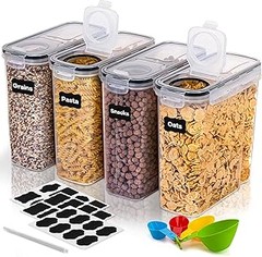 Mejores materiales para envases de almacenamiento de alimentos secos