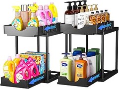 ¿Qué son los organizadores escalonados para productos de limpieza?