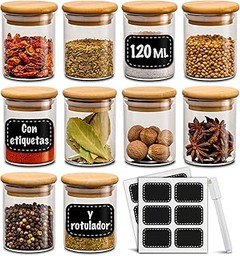 Conoce los precios promedio de tarros de cristal para especias