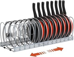 Organizadores extensibles para distintos tamaños de tapas