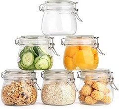 Tarros de cristal con tapa hermética de clip