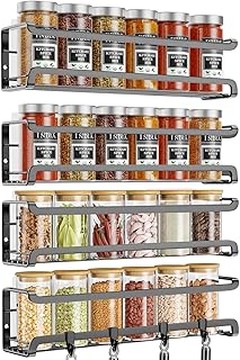 Descubre los diferentes tipos de organizadores de especias para puerta de armario
