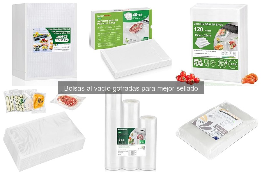 Almacena Bien tus Alimentos en Bolsas al Vacío Gofradas