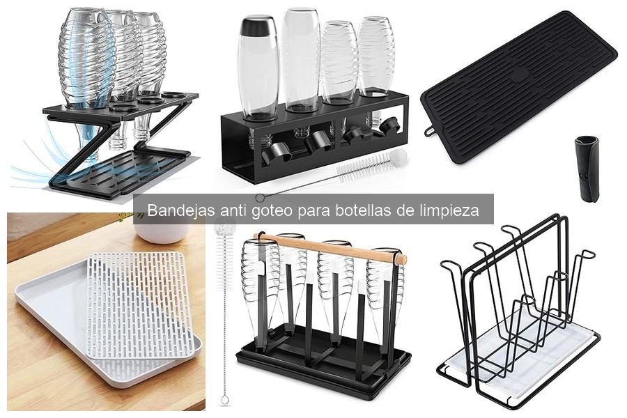 Alternativas a bandejas anti goteo para productos de limpieza