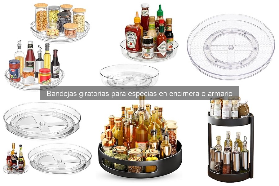 Alternativas a bandejas giratorias para especias en cocina