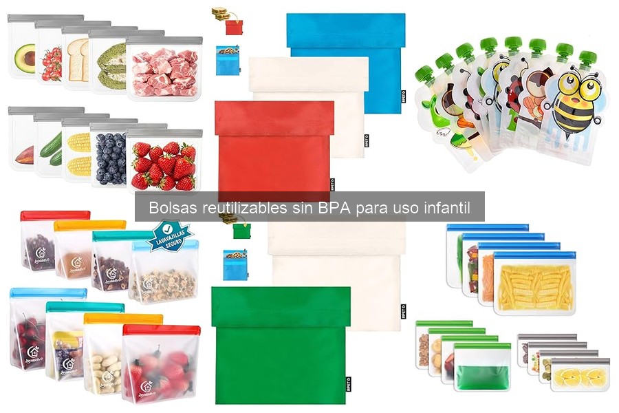 Alternativas a bolsas reutilizables sin BPA para niños