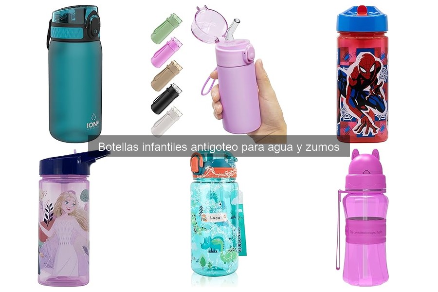 Alternativas a botellas antigoteo para niños: opciones prácticas