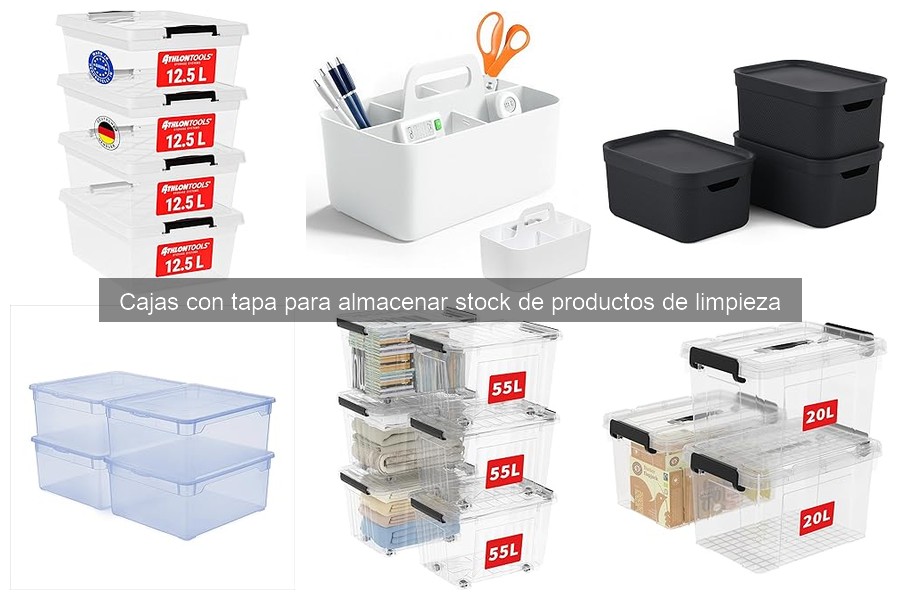 Alternativas a cajas con tapa para productos de limpieza