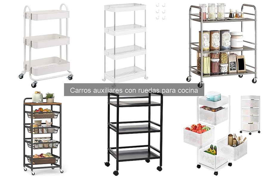 Alternativas a carros auxiliares con ruedas para cocina