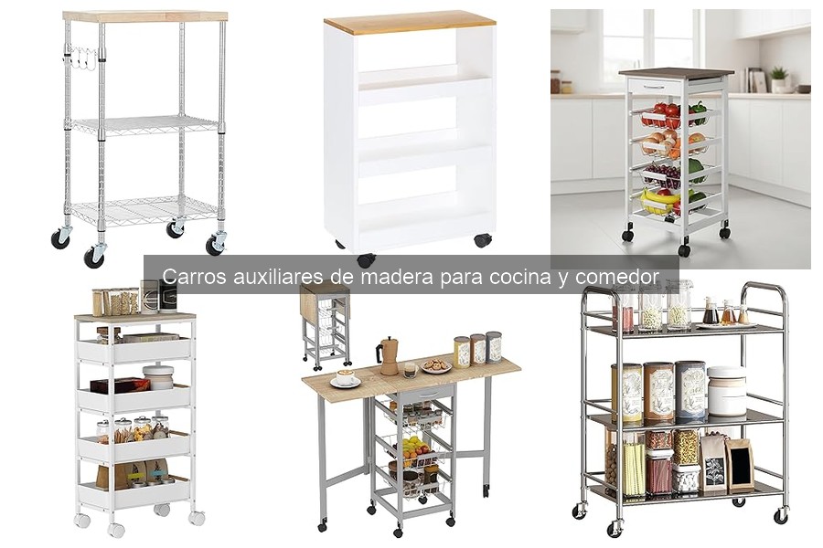 Alternativas a carros auxiliares de madera para cocina