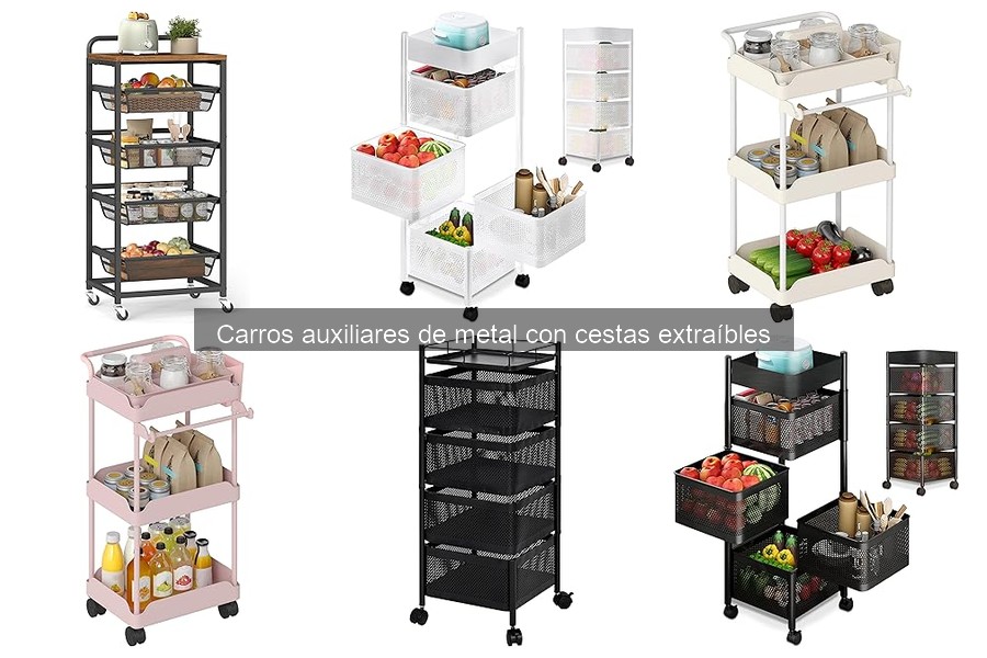 Alternativas a Carros Auxiliares de Metal en la Cocina