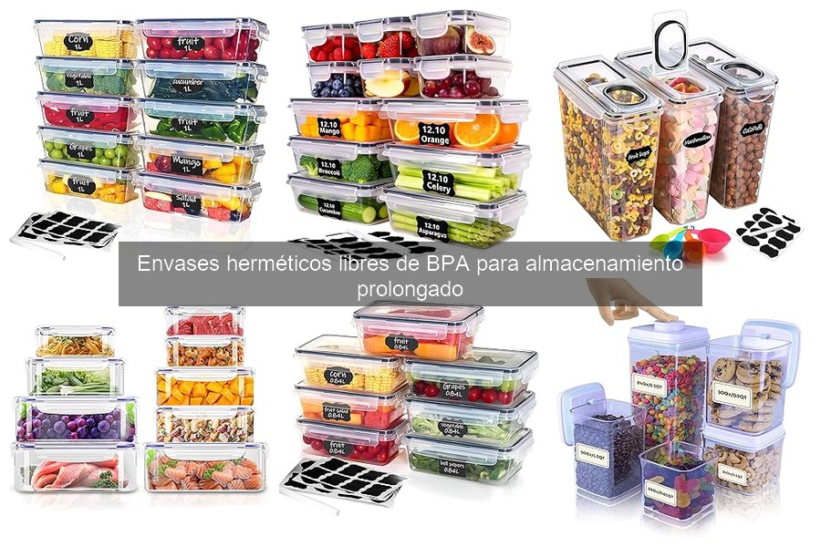 Alternativas a envases herméticos libres de BPA