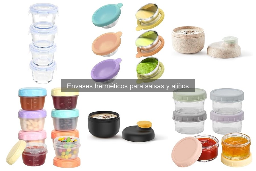 Alternativas a envases herméticos para salsas y aliños
