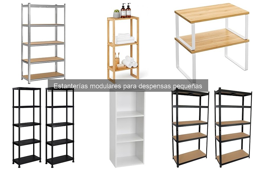 ** Alternativas a estanterías modulares para espacios pequeños