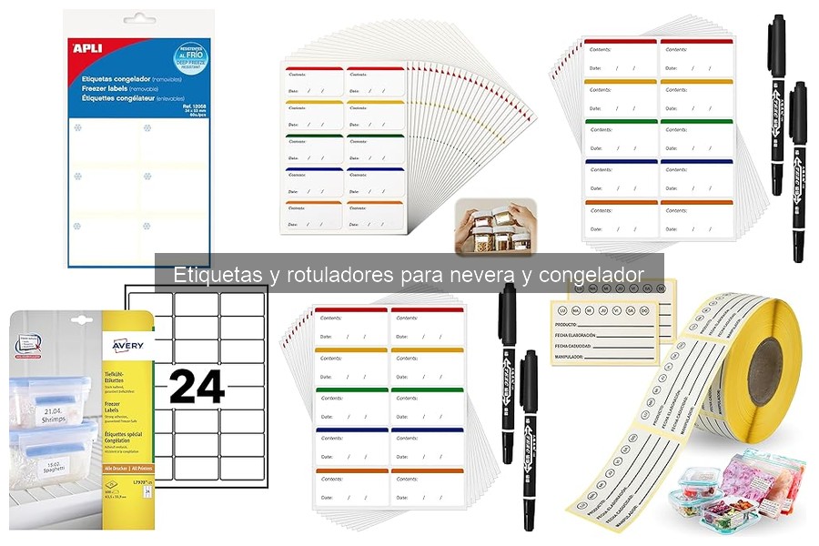 Alternativas a etiquetas para organizar alimentos en la nevera