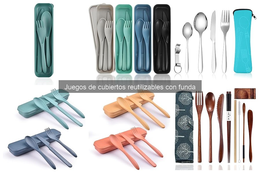 Alternativas a Juegos de Cubiertos Reutilizables Ecológicos