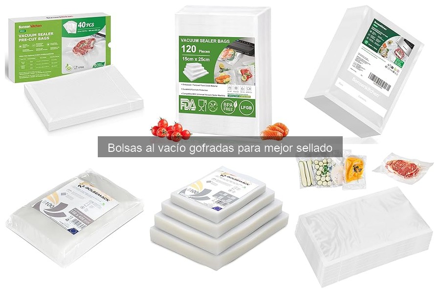 Alternativas a las bolsas al vacío gofradas para conservar alimentos
