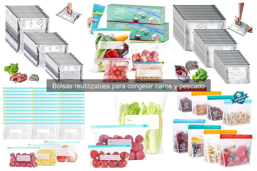 Alternativas a las bolsas reutilizables para congelar alimentos