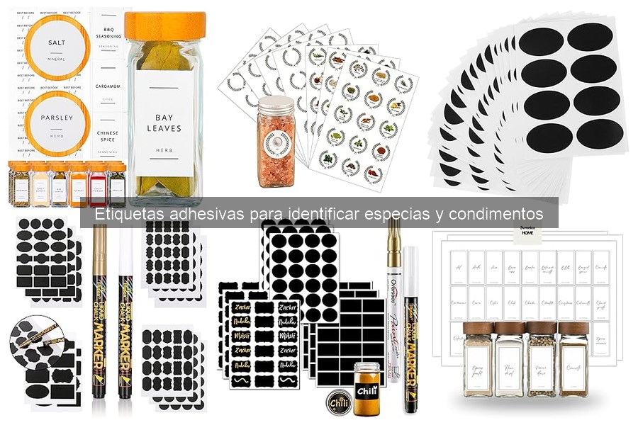 Alternativas a las Etiquetas Adhesivas para Identificar Especias