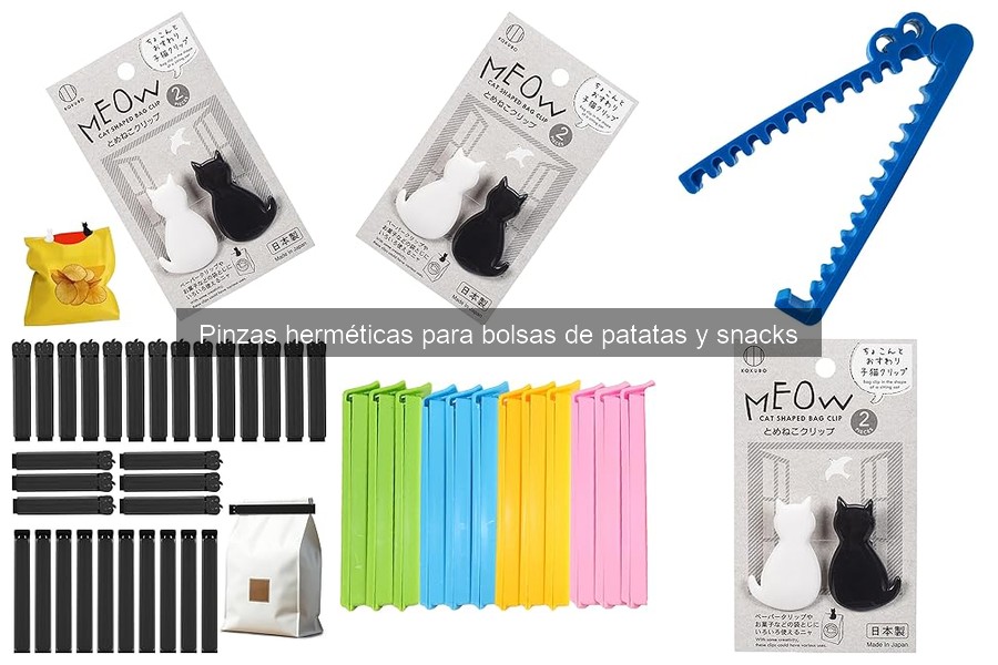 Alternativas a las pinzas herméticas para conservar snacks