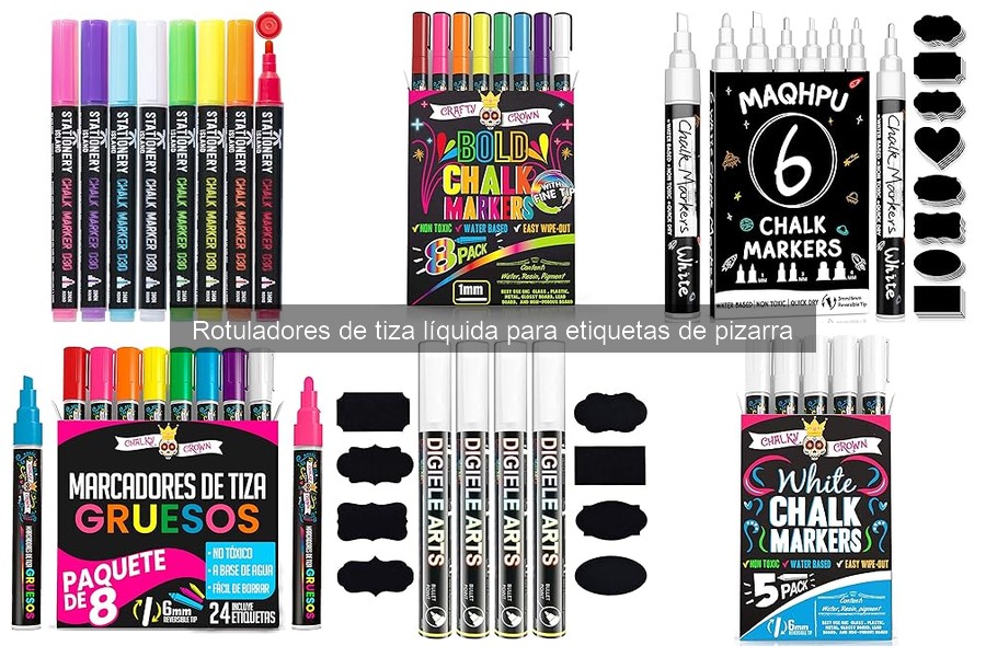 Alternativas a los rotuladores de tiza líquida para etiquetar