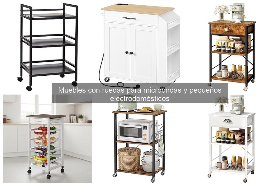 Alternativas a muebles con ruedas para microondas