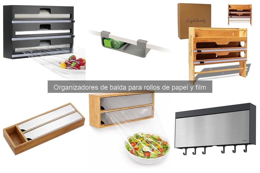 Alternativas a organizadores de balda para rollos de papel y film