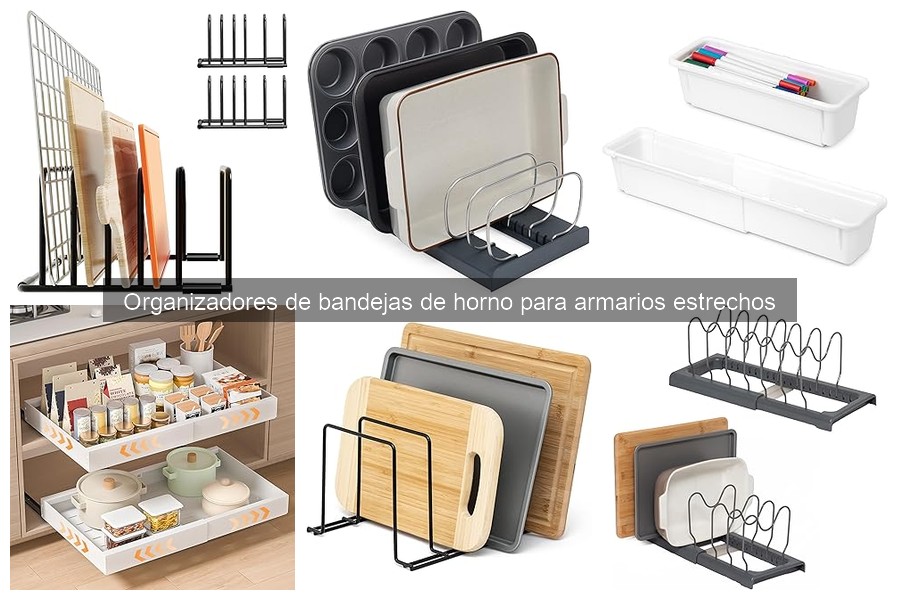Alternativas a organizadores de bandejas de horno en cocina
