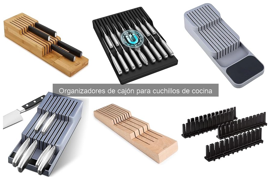 Alternativas a organizadores de cajón para cuchillos
