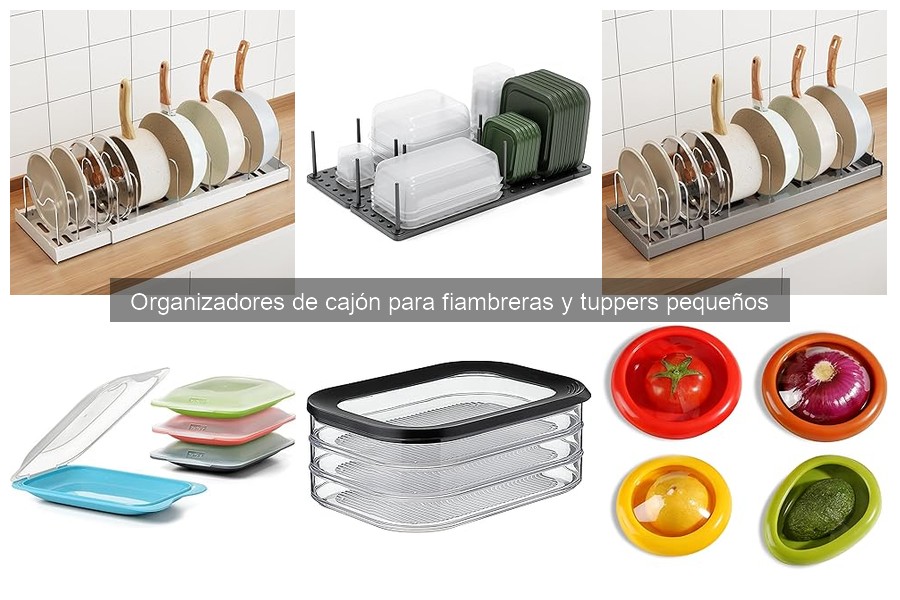 Alternativas a organizadores de cajón para fiambreras y tuppers