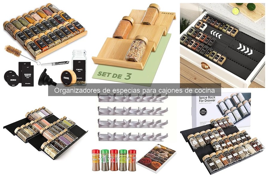 Alternativas a organizadores de especias para cajones