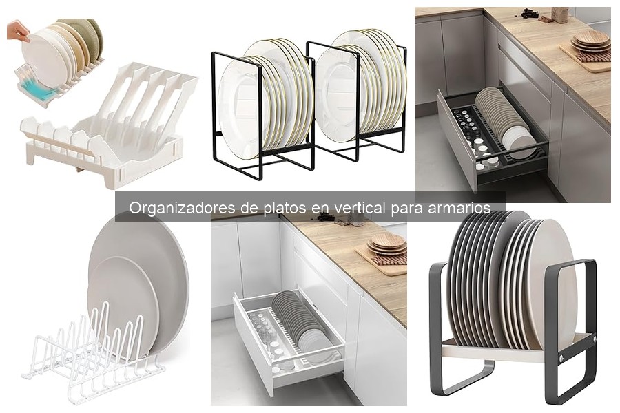 Alternativas a organizadores de platos en vertical