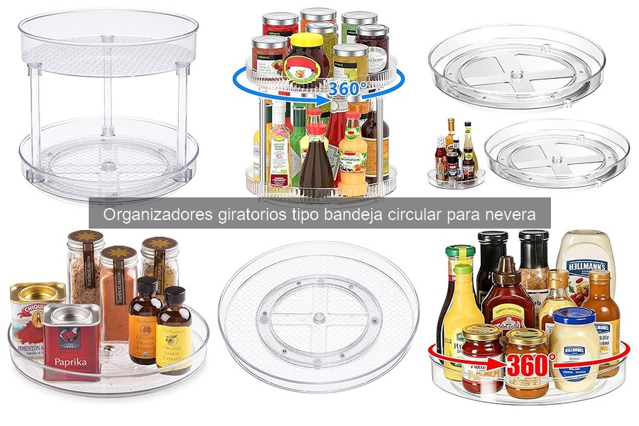 Alternativas a organizadores giratorios para la nevera