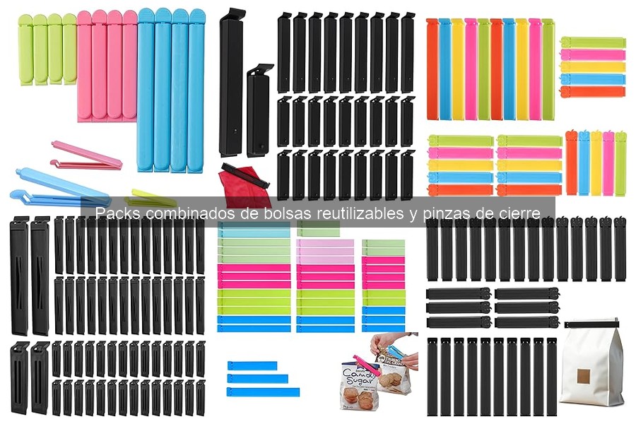 Alternativas a packs de bolsas y pinzas para alimentos