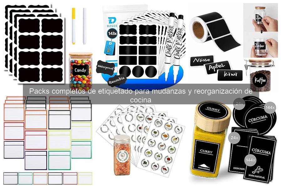 Alternativas a Packs de Etiquetado para Mudanzas y Cocina
