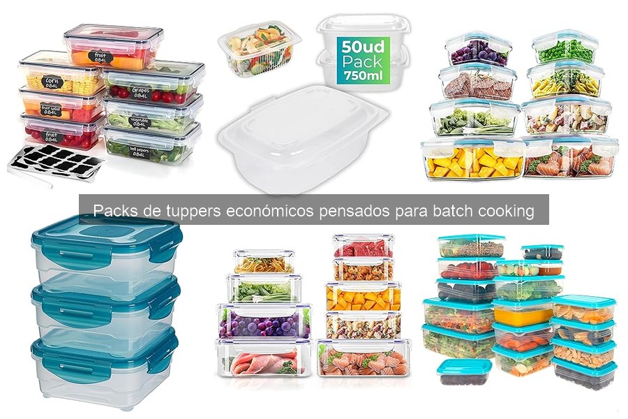 Alternativas a packs de tuppers económicos para batch cooking