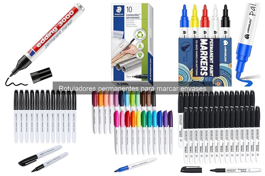 Alternativas a rotuladores permanentes para etiquetar envases