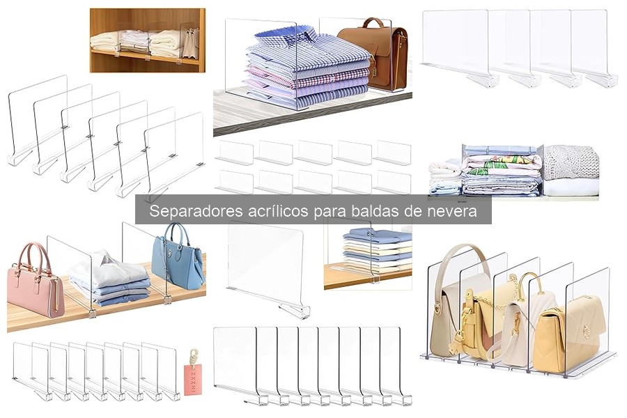 Alternativas a separadores acrílicos para organizar la nevera