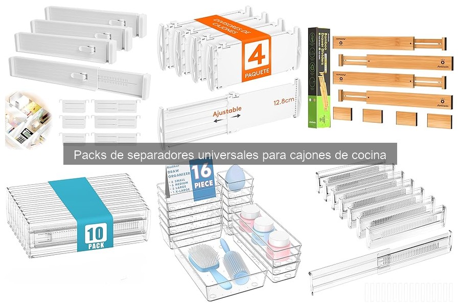 Alternativas a separadores para cajones de cocina