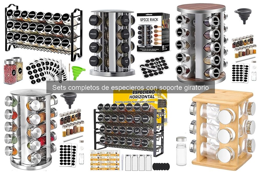 Alternativas a sets de especieros giratorios para cocina