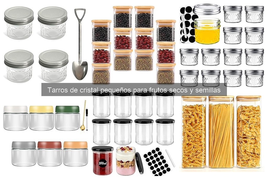 Alternativas a tarros de cristal para conservar frutos secos