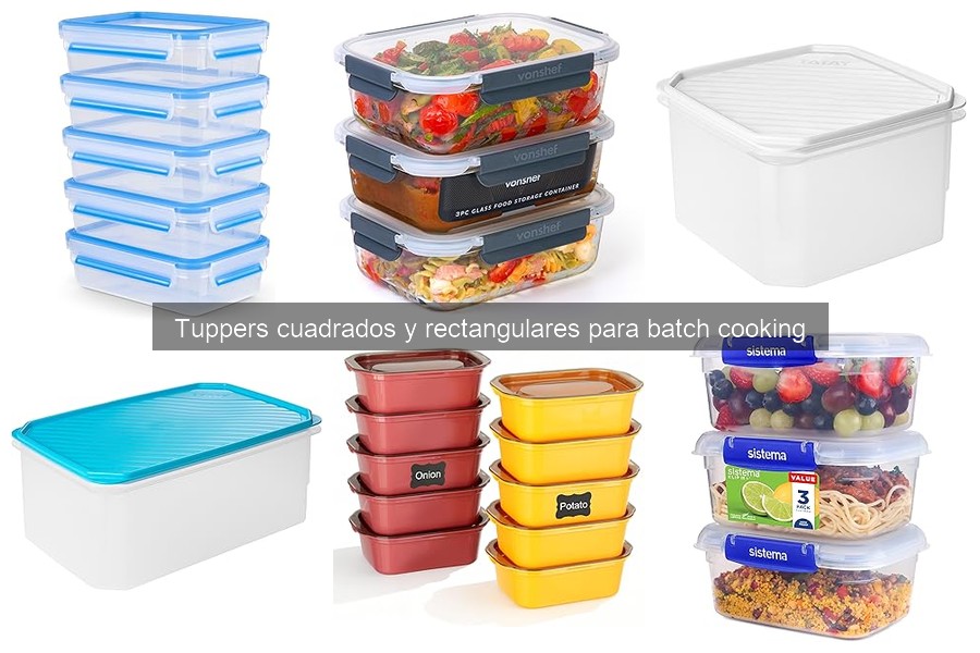 Alternativas a Tuppers Cuadrados y Rectangulares para Cocinar