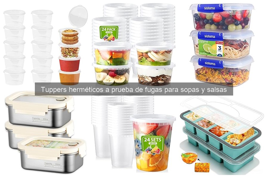 Alternativas a Tuppers Herméticos para Sopas y Salsas