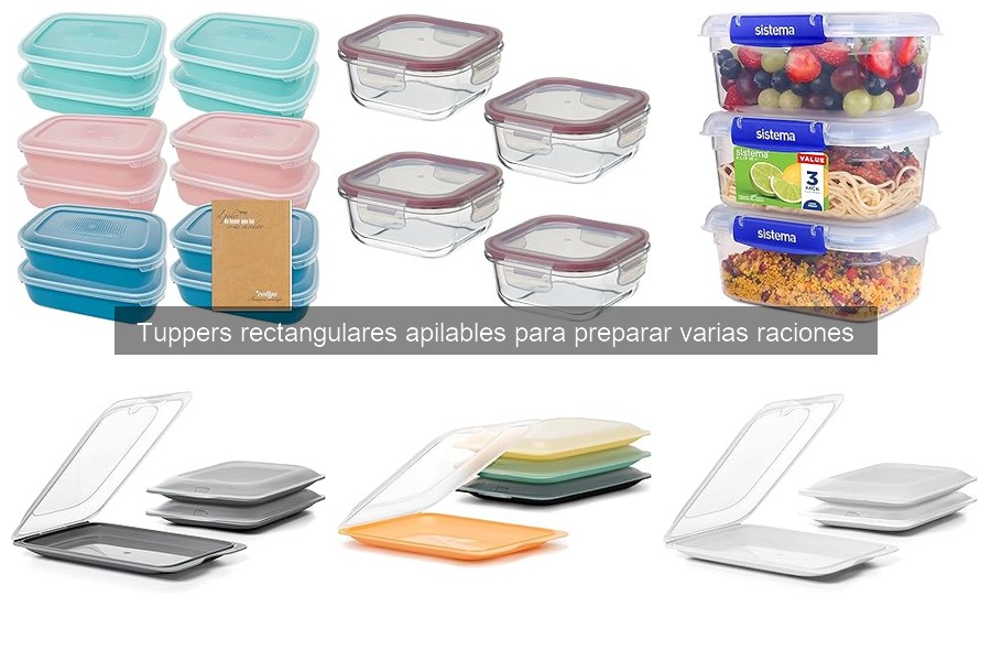 Alternativas a Tuppers Rectangulares Apilables en Cocina
